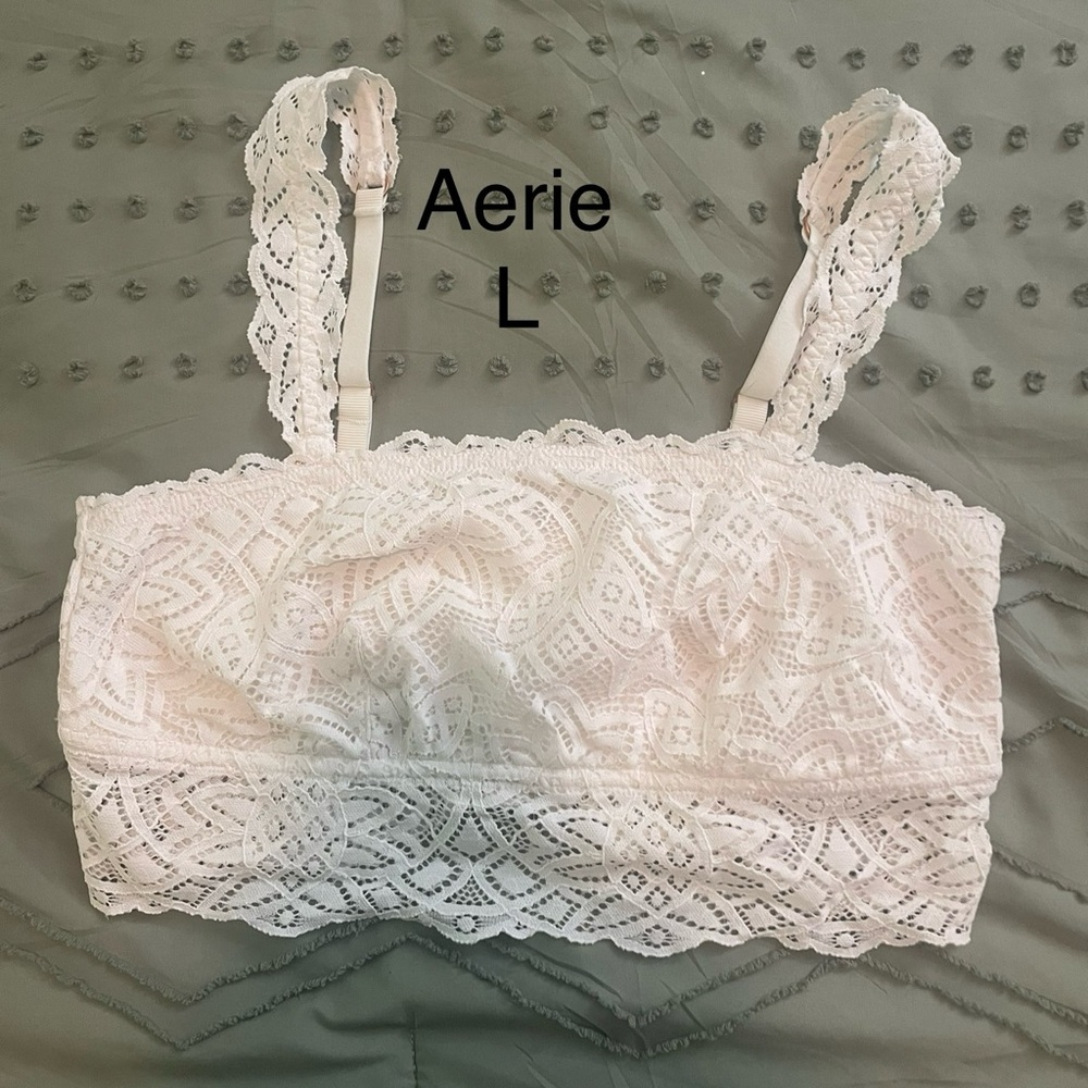 Aerie Soft Pink Lace Bralette